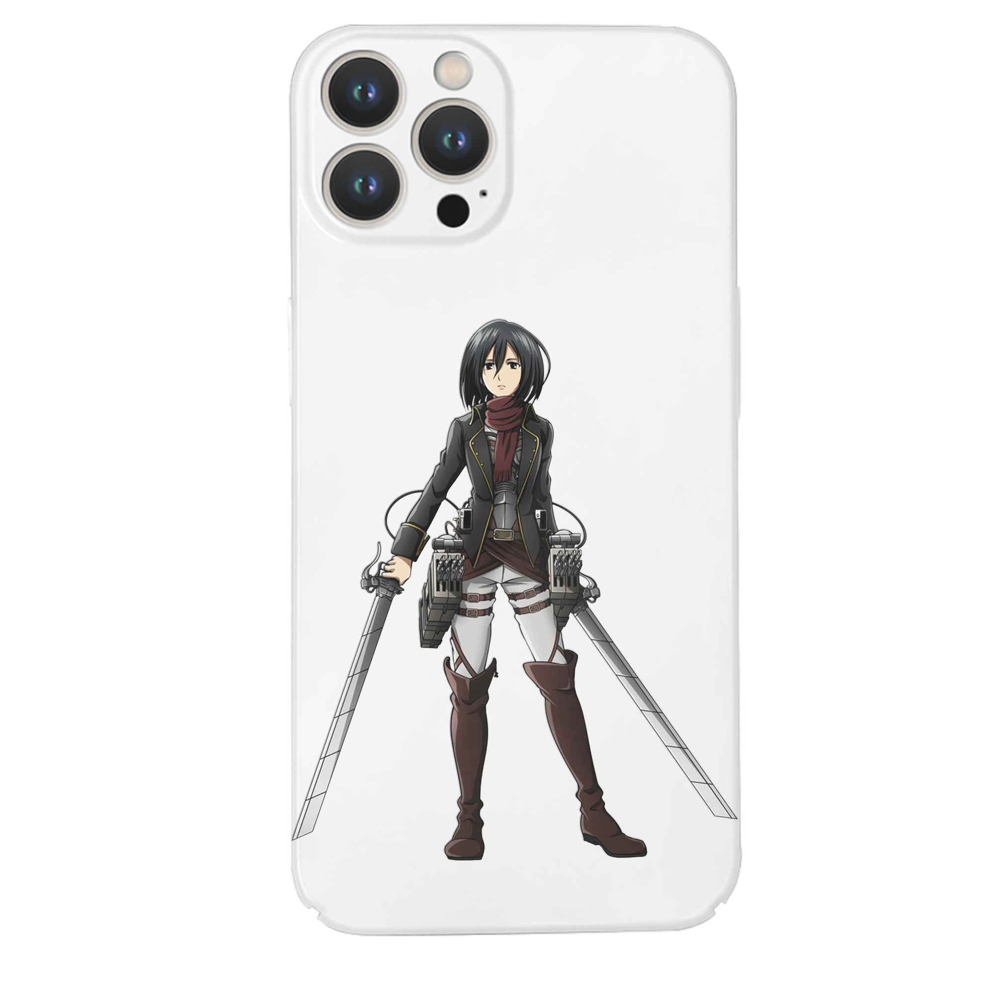 （画像用） 進撃の巨人 ミカサ·アッカーマン Attack on Titan Mikasa Ackerman 【iPhone 14シリーズ対応】ハードケース